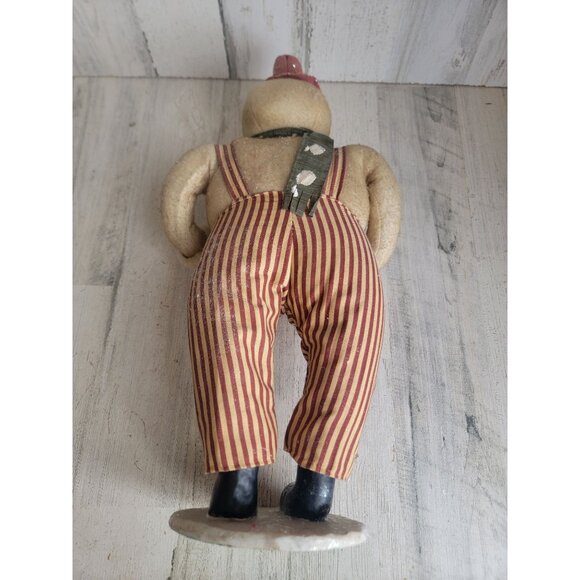 Bethany Lowe plush snowman wreath stripped pants xmas figure - Picture 7 of 9